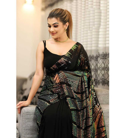 Georgette Rnc 5355 Sarees  Party Wear Fancy Georgette Sarees