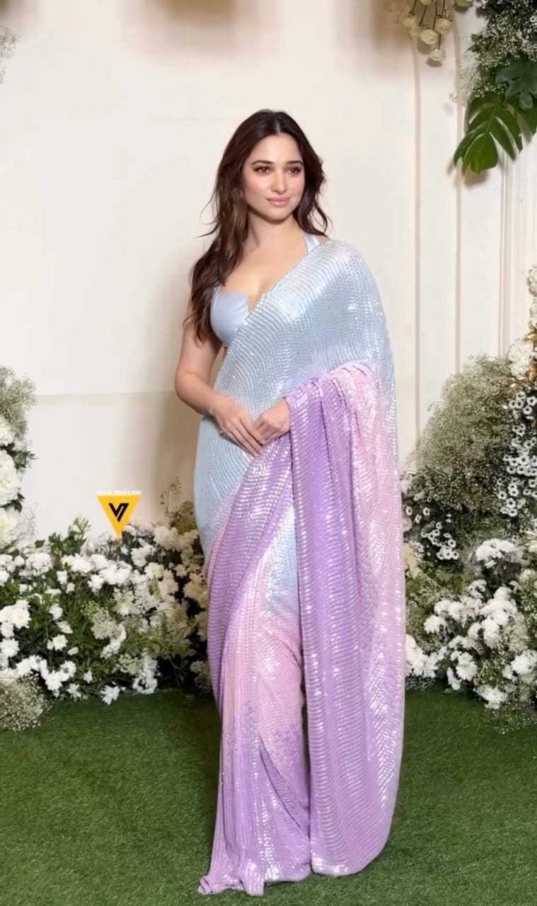 Georgette Rran Tamanna  Sarees