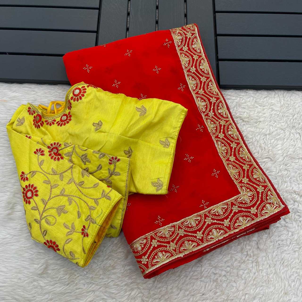 Georgette Rrs 29 Sarees  Georgette Sequence Ladies Sarees