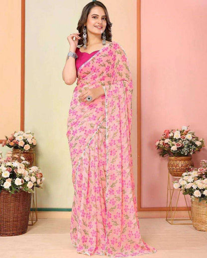 Georgette Rsf 737 Sarees  Ready To Wear Pre Draped Georgette Sarees