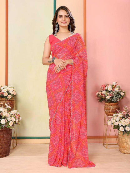 Georgette Rsf 745 Sarees  Ready To Wear Georgette Pre Draped Sarees E