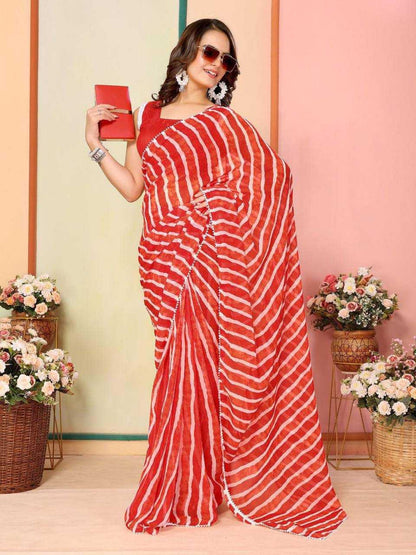 Georgette Rsf 745 Sarees  Ready To Wear Georgette Pre Draped Sarees E