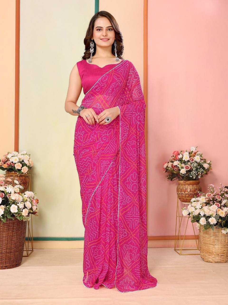 Georgette Rsf 745 Sarees  Ready To Wear Georgette Pre Draped Sarees E