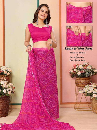 Georgette Rsf 745 Sarees  Ready To Wear Georgette Pre Draped Sarees E