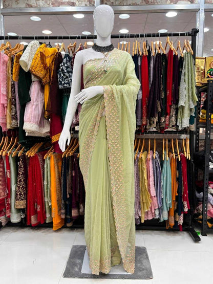 Georgette Rsrm Bollwood Sarees  Embroidered Georgette Fancy Sarees