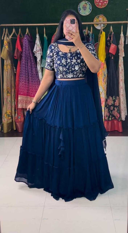 Georgette Rtx 5590  Lehengas