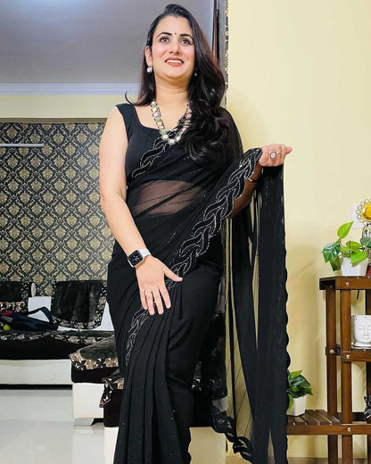 Georgette Rud Blooming  Sarees