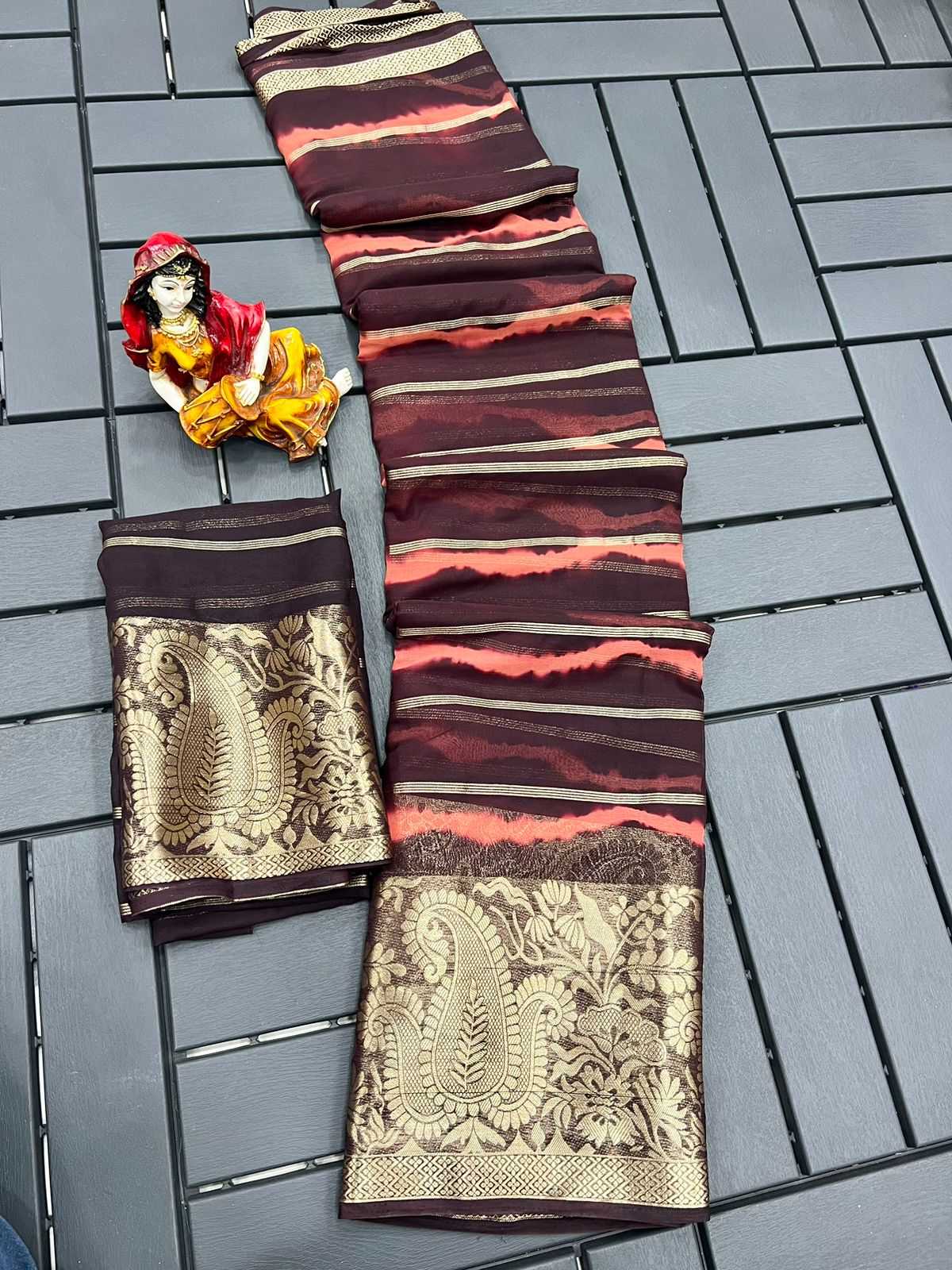 Georgette Rud Kashvi  Sarees