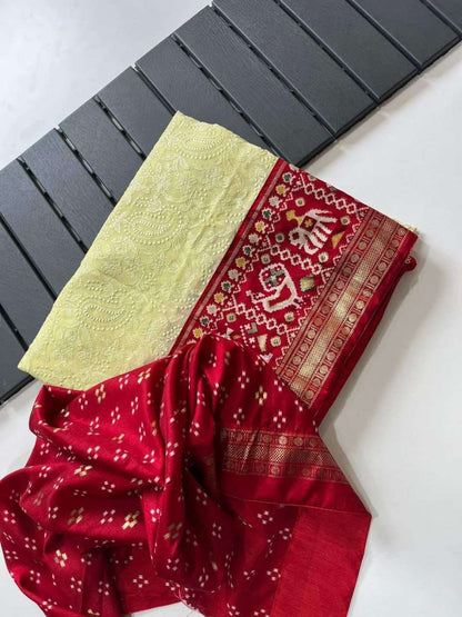 Georgette Rud Sukanya Silk Sarees  Soft Silk Patola Traditional Sarees