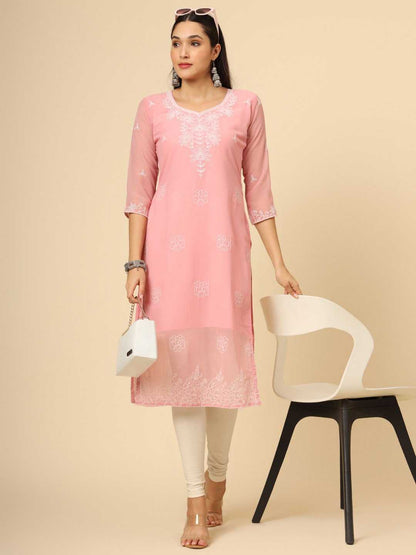 Georgette Rvl 20 Kurtis  Casual Ethnic Kurtis E