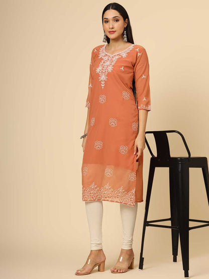 Georgette Rvl 20 Kurtis  Casual Ethnic Kurtis E