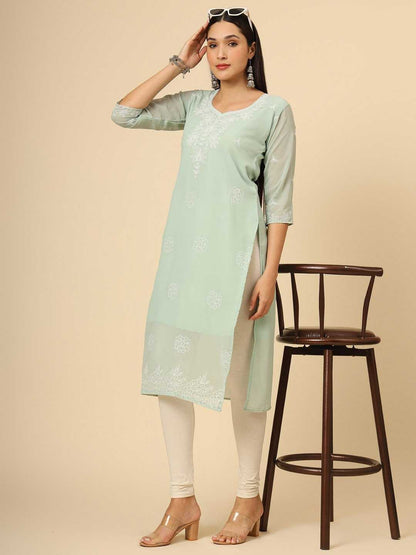 Georgette Rvl 20 Kurtis  Casual Ethnic Kurtis E