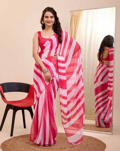 Georgette Rvl 5054 Sarees  Ready To Wear Georgette Pre Draped Sarees