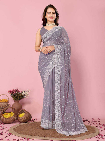 Georgette Rvl Kilory  Sarees