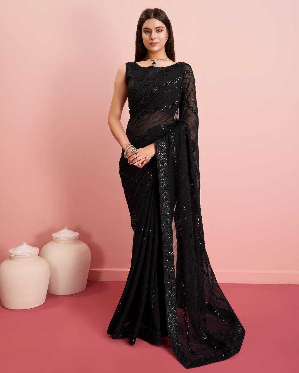 Georgette Rvl Pankhudi2  Sarees