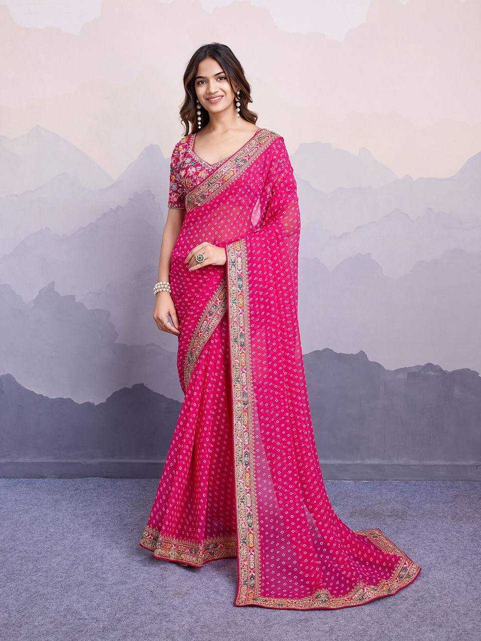 Georgette Rvt Sakhi Sarees  Printed Georgette Embroidered Sarees