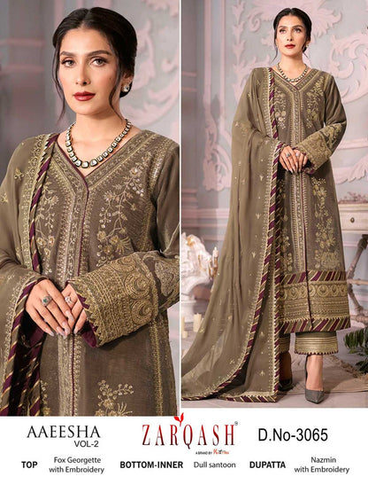 Georgette Rzar 3065  Unstitched Suits