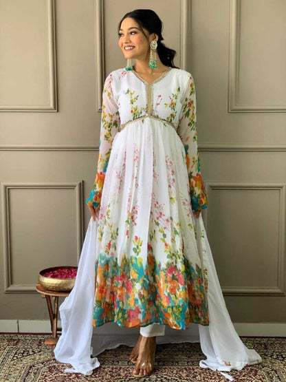 Georgette Smc Vantara Suits & Dresses  Ladies Printed Dresses Suits