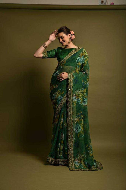 Georgette Vdd 2068  Saree Manufacture