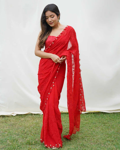 Georgette Vsg Gouri  Sarees