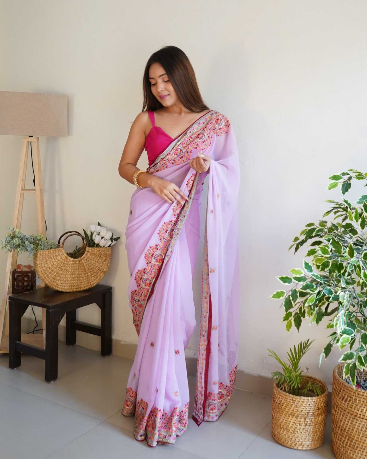 Georgette Vsg Smiti  Sarees