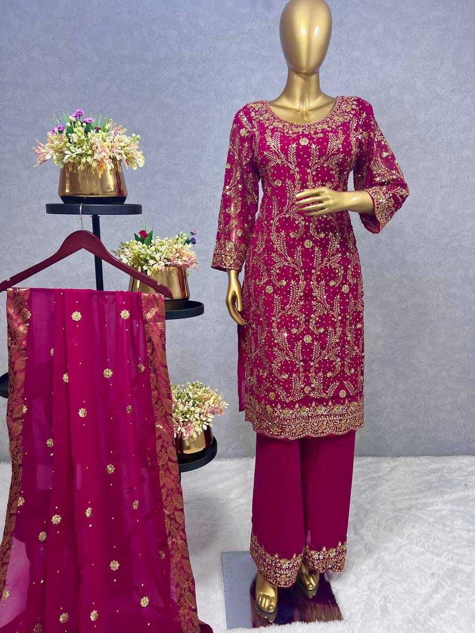 Georgettekesh228 536 Suits & Dresses Islamic Clothing  Pakistani Ladies Silk Long Kurtis Suits