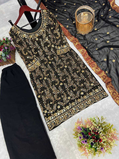 Georgettekesh228 536 Suits & Dresses Islamic Clothing  Pakistani Ladies Silk Long Kurtis Suits