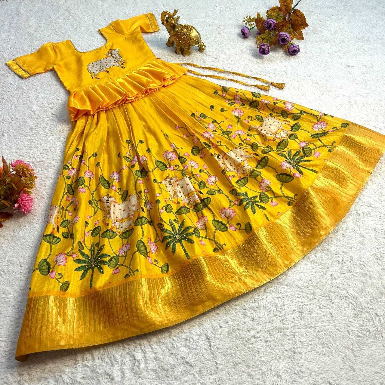 Handllom Silk Kesh109 Rrkt07 Kids Wear  Kids Lehengas