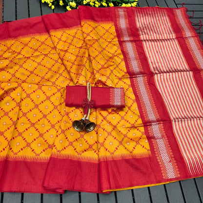 Handloom Silk Kesh171 Salar Ikkat 4 Silk Sarees  Handloom Traditional Ikat Sarees