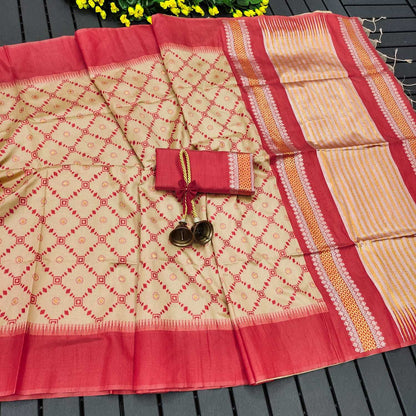 Handloom Silk Kesh171 Salar Ikkat 4 Silk Sarees  Handloom Traditional Ikat Sarees