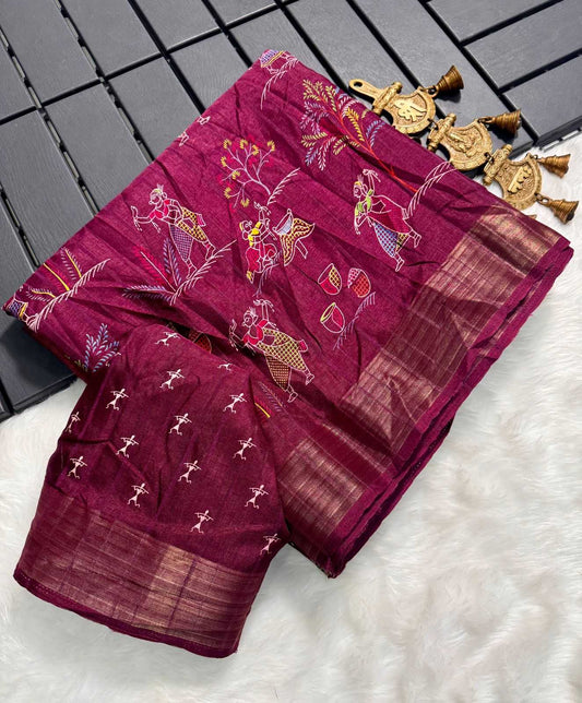 Handloom Silk Mkd Handloom  Sarees