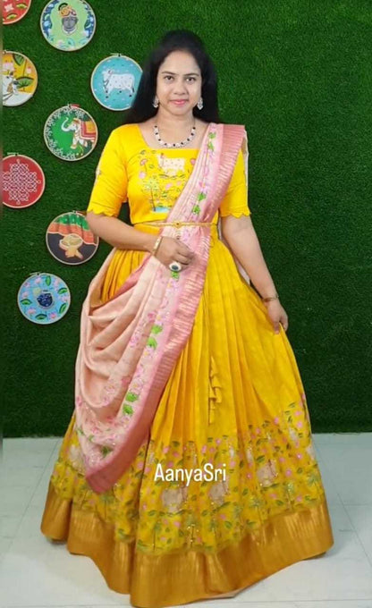 Handloom Silk Rtx 5592  Lehengas