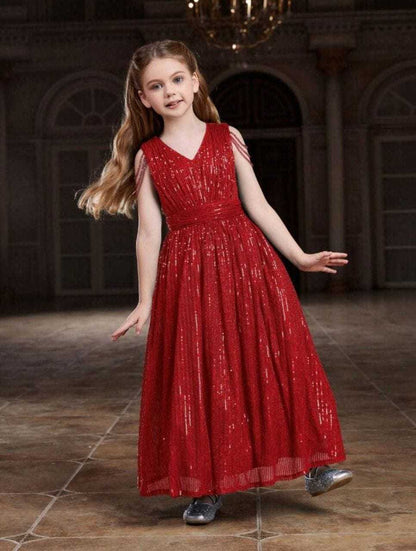 Heavy Georgette Pri 8123  Kids Gown