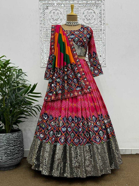 Heavy Maslin Cotton Kesh159 1301 Lehengas  Traditional Printed Navratri Chaniya Choli Lehengas