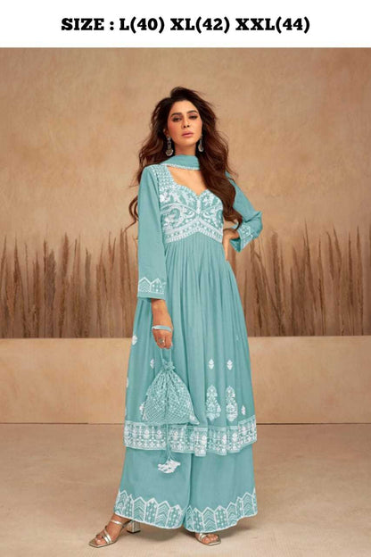 Heavy Rayon Lad Vamika Suits & Dresses  Ladies Sharara Salwar Suits