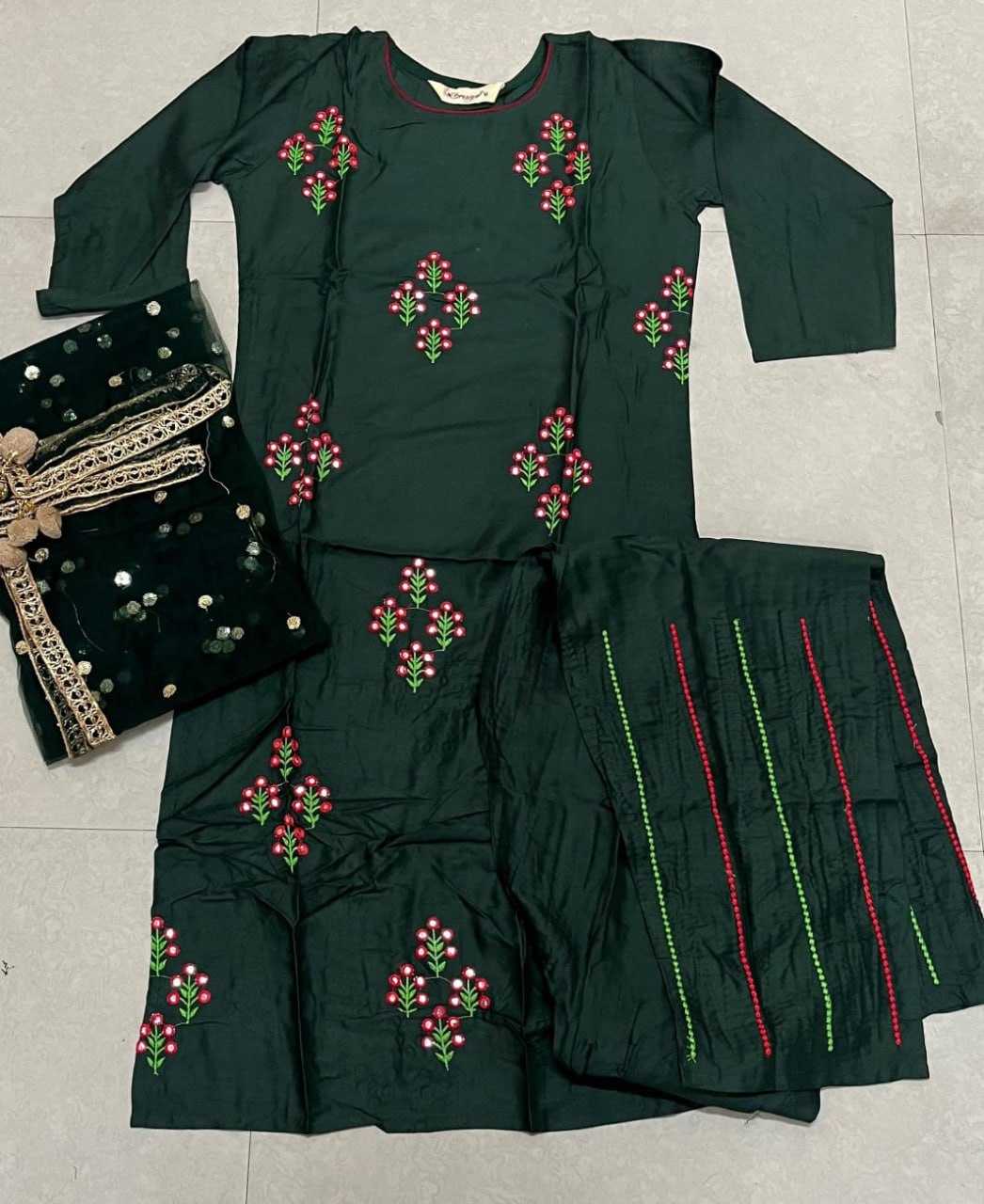 Heavy Rayon Rin158 Zalak Suits & Dresses  Ladies Embroidery Cotton Suits