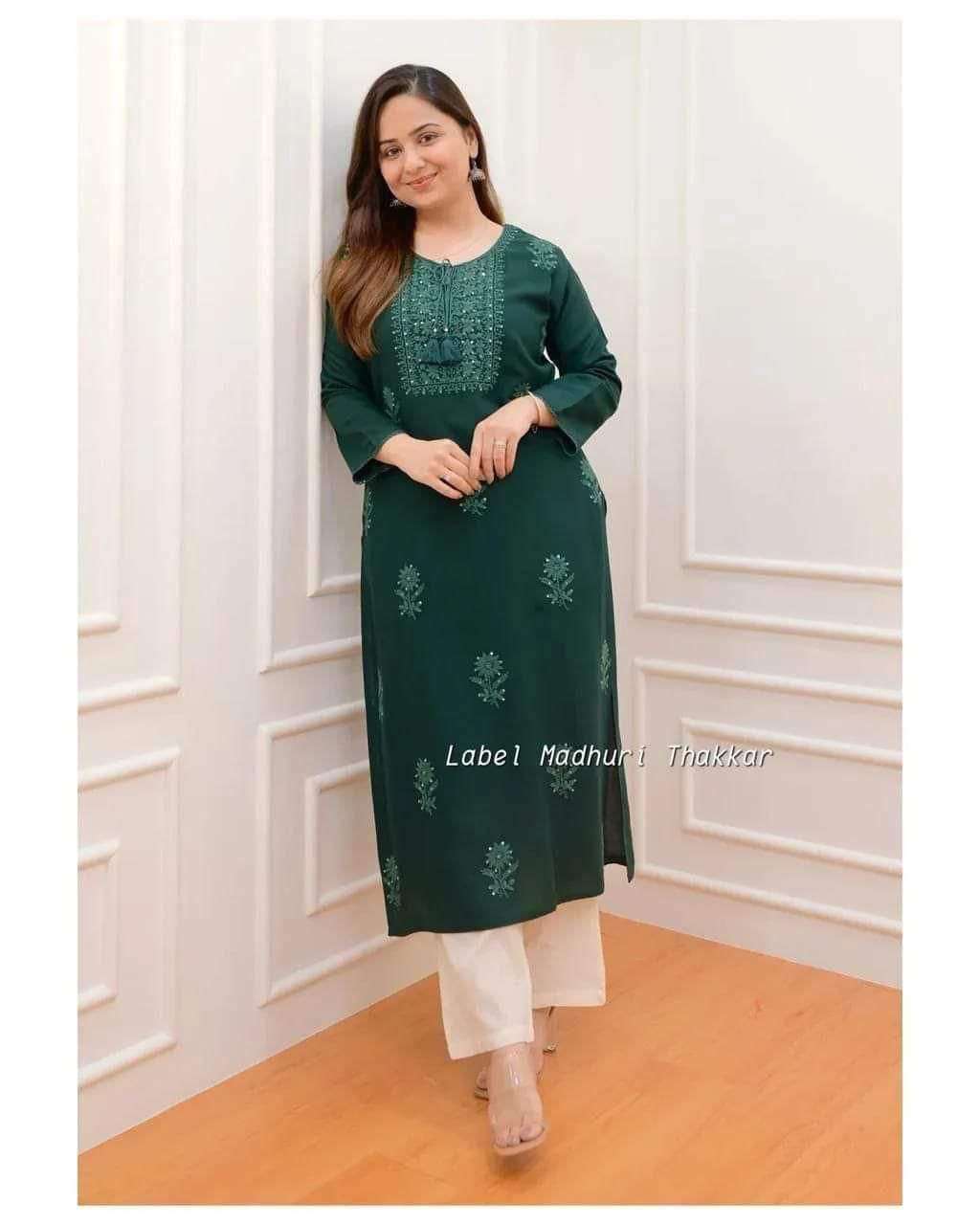 Heavy Rayon Rpdf 1080  Kurti