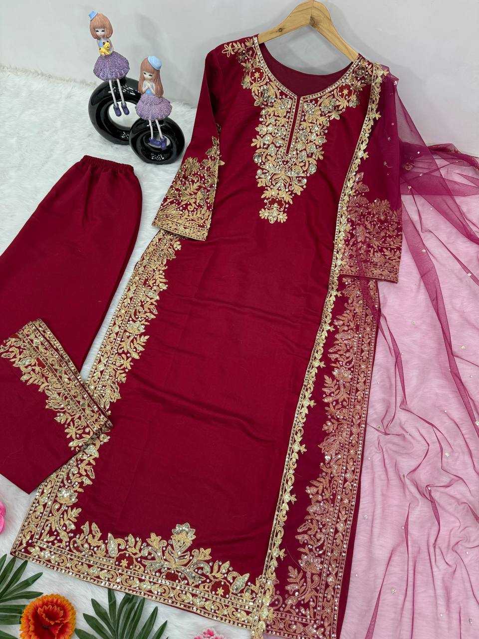 Heavy Roman Silk Kesh139 1647 Suits & Dresses  Ladies Pakistani Ladies Silk Wedding Suits