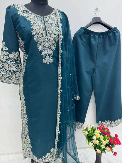 Heavy Roman Silk Kesh139 1647 Suits & Dresses  Ladies Pakistani Ladies Silk Wedding Suits