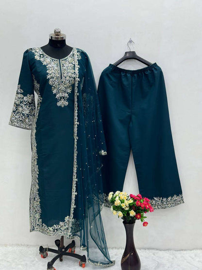 Heavy Roman Silk Kesh139 1647 Suits & Dresses  Ladies Pakistani Ladies Silk Wedding Suits