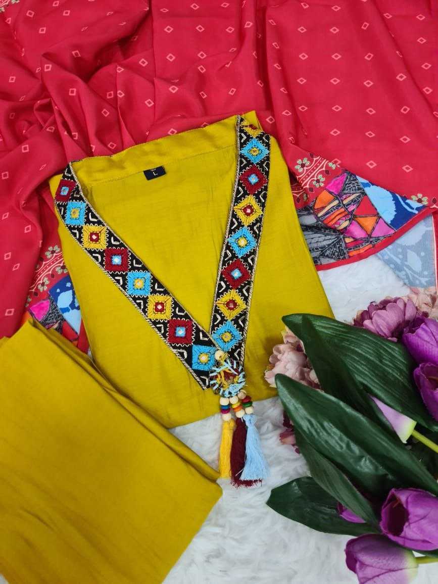 Heavy Roman Silk Smc Kajri Suits & Dresses  Dresses Ladies Silk Suits