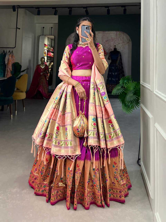 Jacquard Silk Kesh134 Aakanksha Lehengas  Chaniya Choli Traditional Silk Lehengas