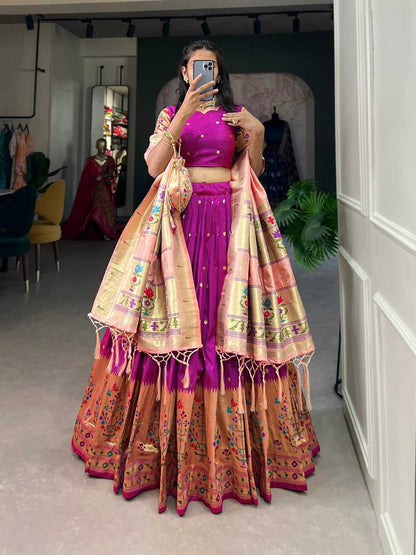 Jacquard Silk Kesh134 Aakanksha Lehengas  Chaniya Choli Traditional Silk Lehengas