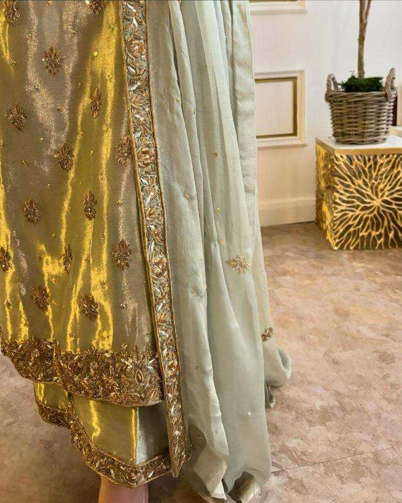 Jimmy Choo Kesh149 1226 Suits & Dresses  Pakistani Embroidery Palazzo Ladies Silk Party Wear Suits