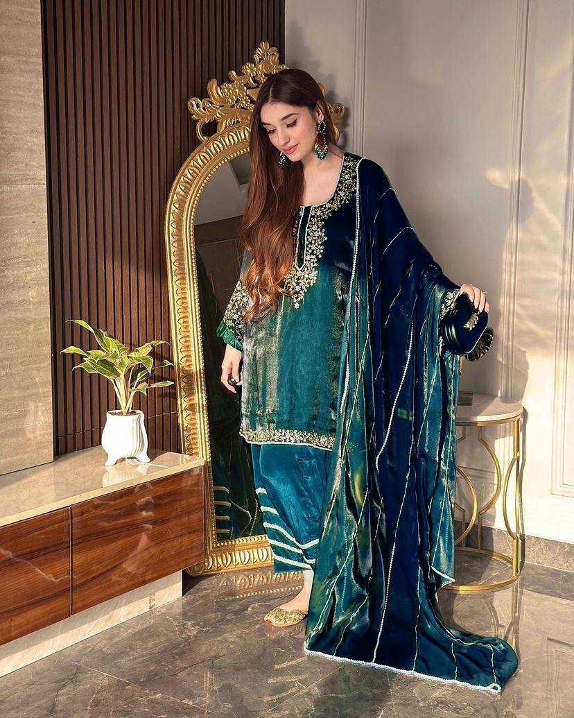 Jimmy Choo Kesh149 1263 Suits & Dresses  Pakistani Kashmiri Palazzo Ladies Silk Suits