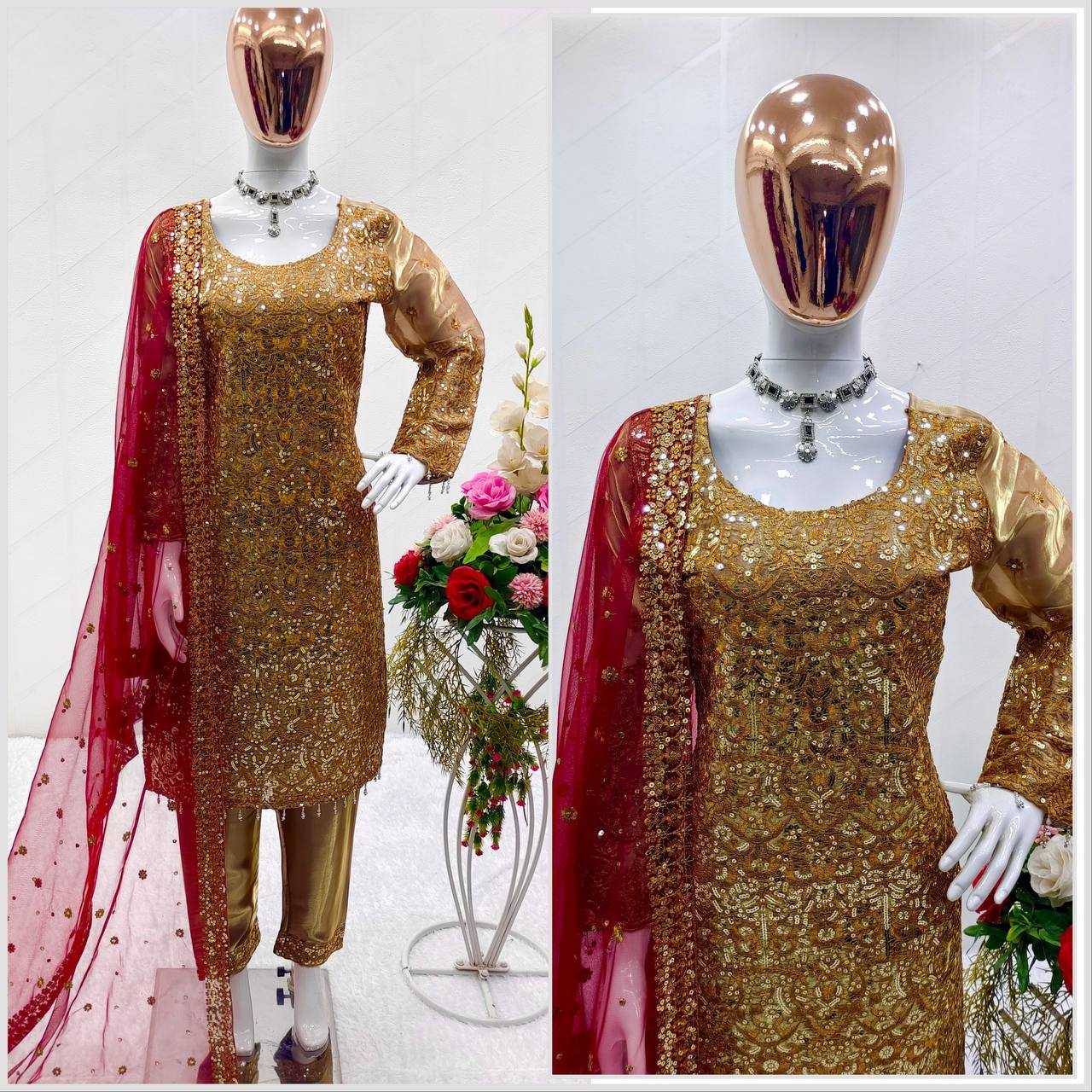 Jimmy Choo Kesh156 1095 Suits & Dresses Islamic Clothing  Ladies Pakistani Embroidery Ladies Silk Wedding Suits