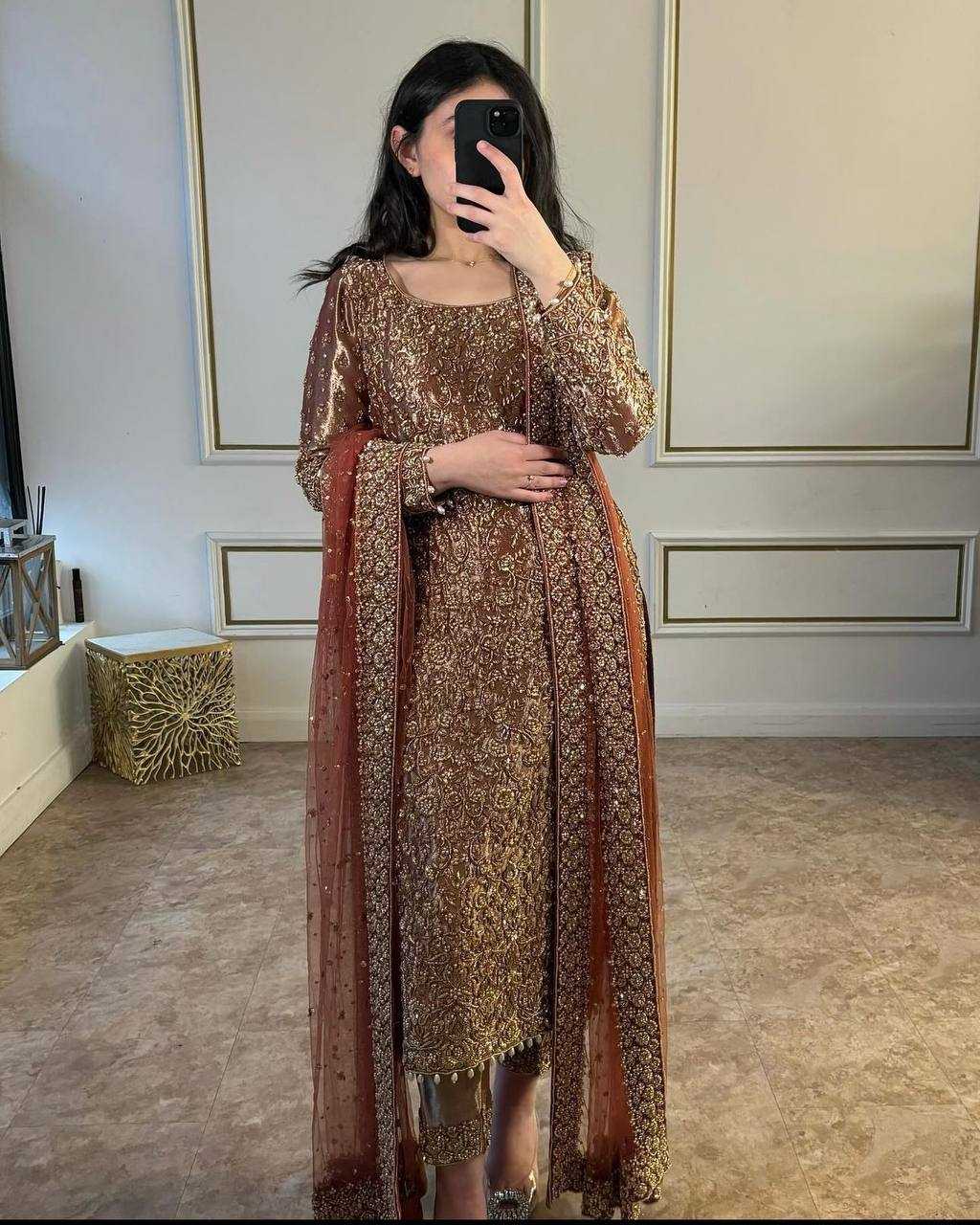 Jimmy Choo Kesh156 1095 Suits & Dresses Islamic Clothing  Ladies Pakistani Embroidery Ladies Silk Wedding Suits