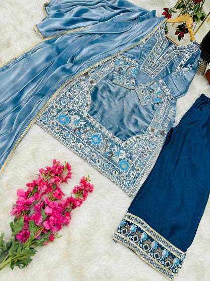 Jimmy Choo Kesh158 9280 Suits & Dresses Islamic Clothing  Pakistani Embroidery Palazzo Ladies Silk Suits