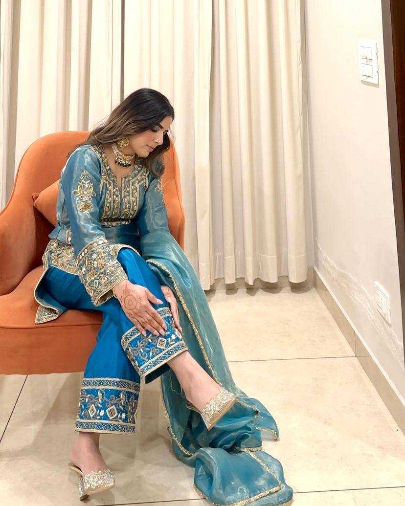 Jimmy Choo Kesh158 9280 Suits & Dresses Islamic Clothing  Pakistani Embroidery Palazzo Ladies Silk Suits