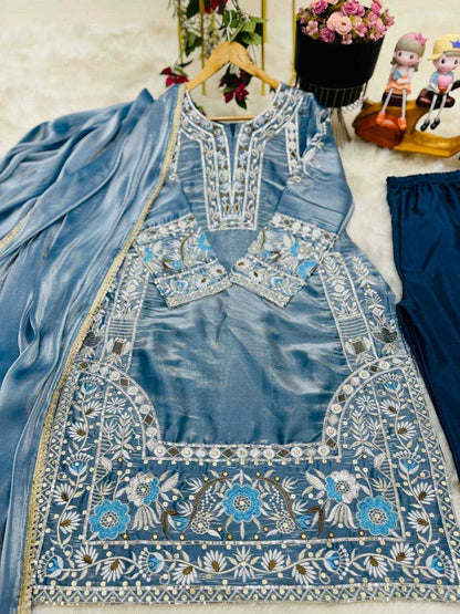 Jimmy Choo Kesh158 9280 Suits & Dresses Islamic Clothing  Pakistani Embroidery Palazzo Ladies Silk Suits